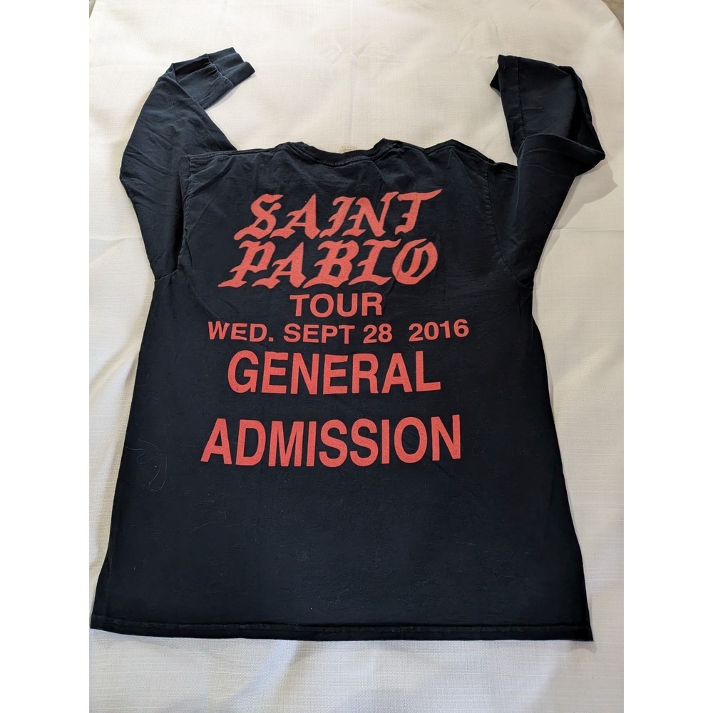 2016 Saint Pablo DETROIT Tour Joe Louis Arena General Admission Large Black/Red